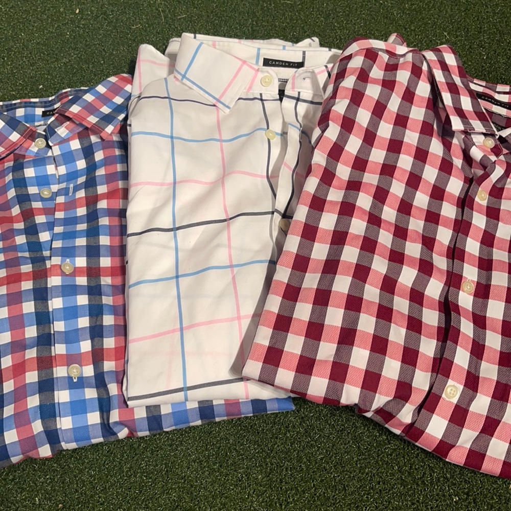Set of 3 BANANA REPUBLIC Camden Fit LS Shirts $200 value